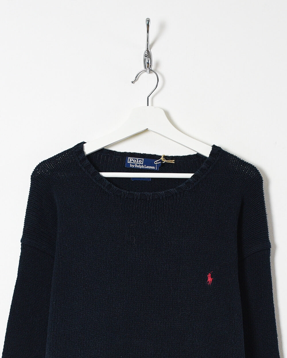 Black Ralph Lauren Knitted Sweatshirt - X-Large