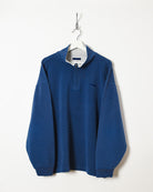 Blue Reebok 1/4 Zip Sweatshirt - Large