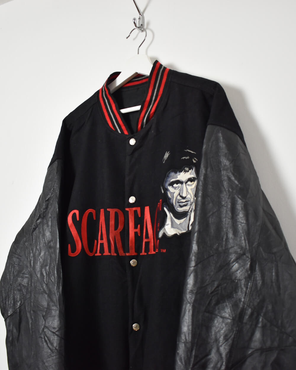 Black Scarface Varsity Jacket - XX-Large