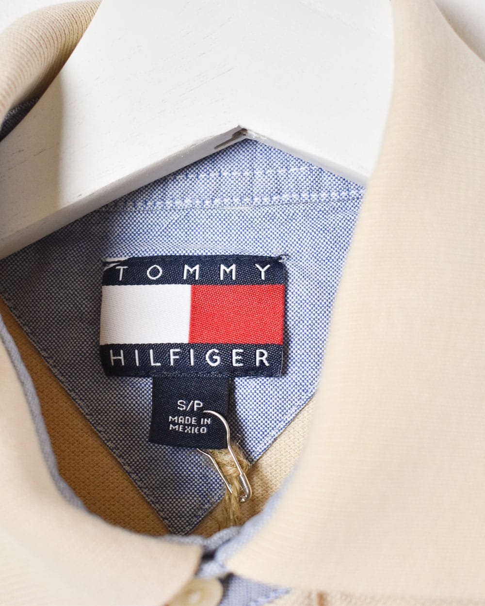 Neutral Tommy Hilfiger Polo Shirt - Small