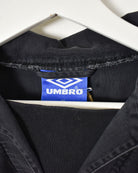 Black Umbro Pullover Drill Jacket - Large