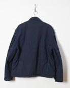 Grey Yves Saint Laurent Velour Lined Windbreaker Jacket - X-Large