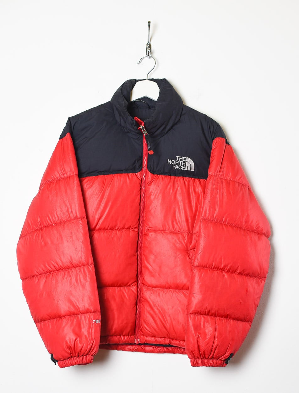 Red The North Face Nuptse 700 Down Puffer Jacket - Small