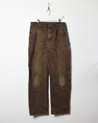 Brown Carhartt Double Knee Carpenter Jeans - W36