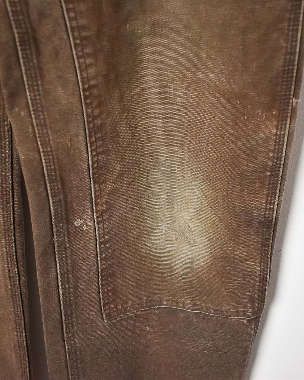 Brown Carhartt Double Knee Carpenter Jeans - W36