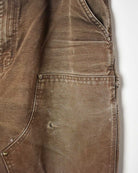 Brown Carhartt Double Knee Carpenter Jeans - W36