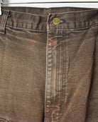 Brown Carhartt Double Knee Carpenter Jeans - W36