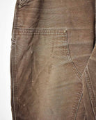 Brown Carhartt Double Knee Carpenter Jeans - W36