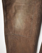Brown Carhartt Double Knee Carpenter Jeans - W36