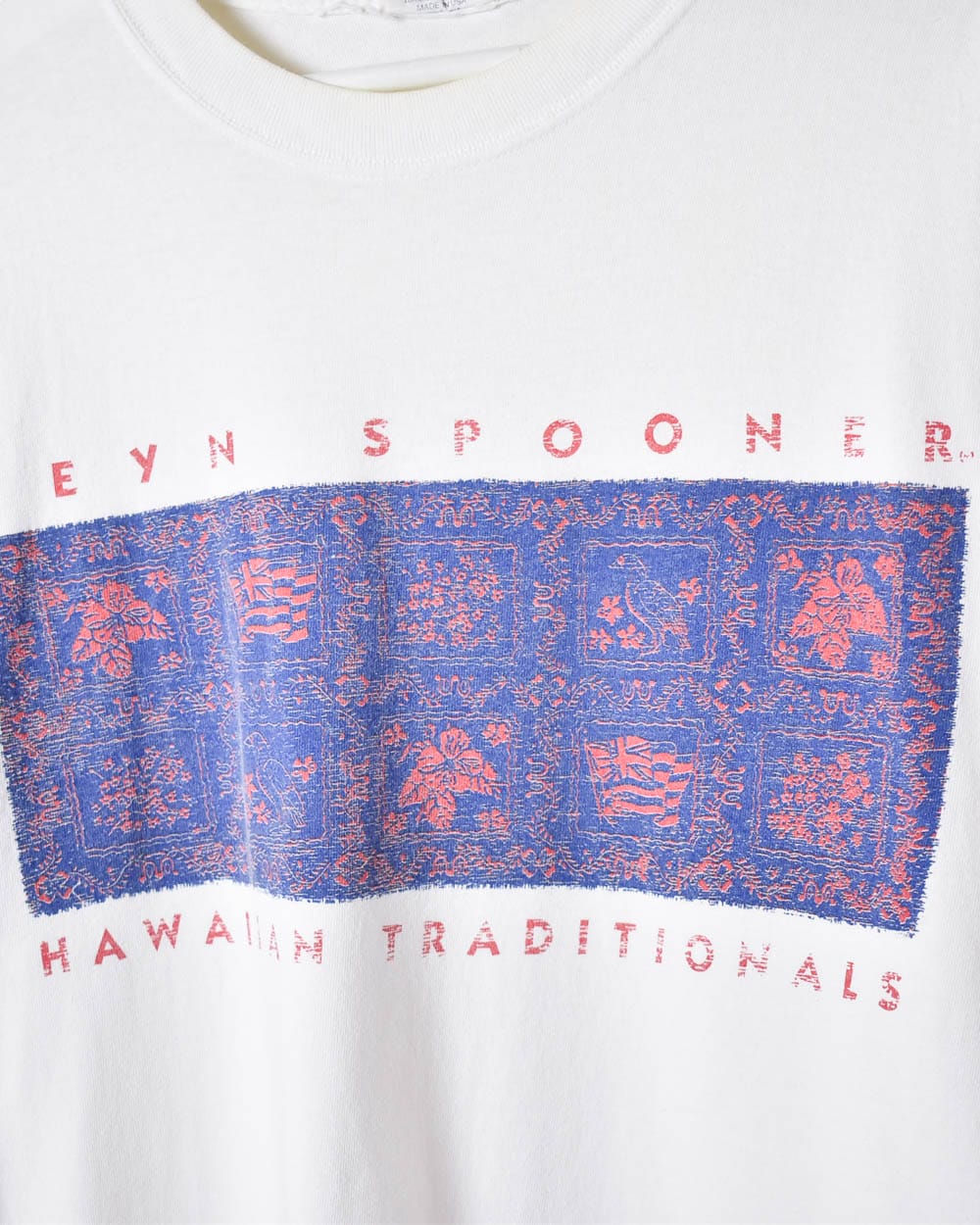 White Reyn Spooner Hawaiian Traditionals T-Shirt - XX-Large