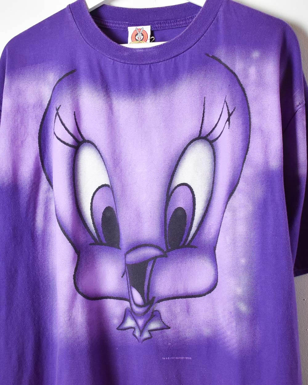 Purple Warner Bros Twitty Bird T-Shirt - X-Large