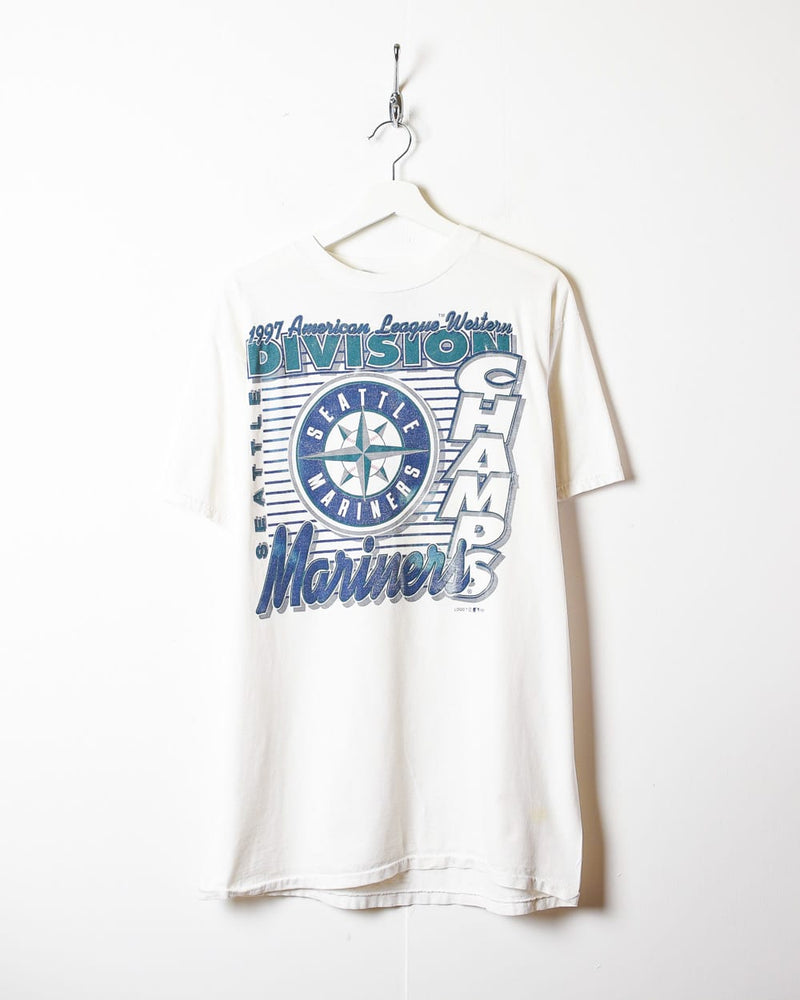 Seattle Mariners Tshirt 1996 Vintage Graphic Tee Gray MLB 