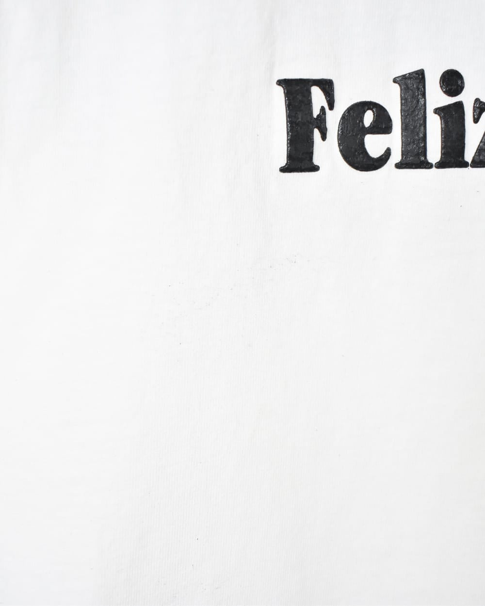 White Corona Extra Feliz Navidad Graphic T-Shirt - Medium