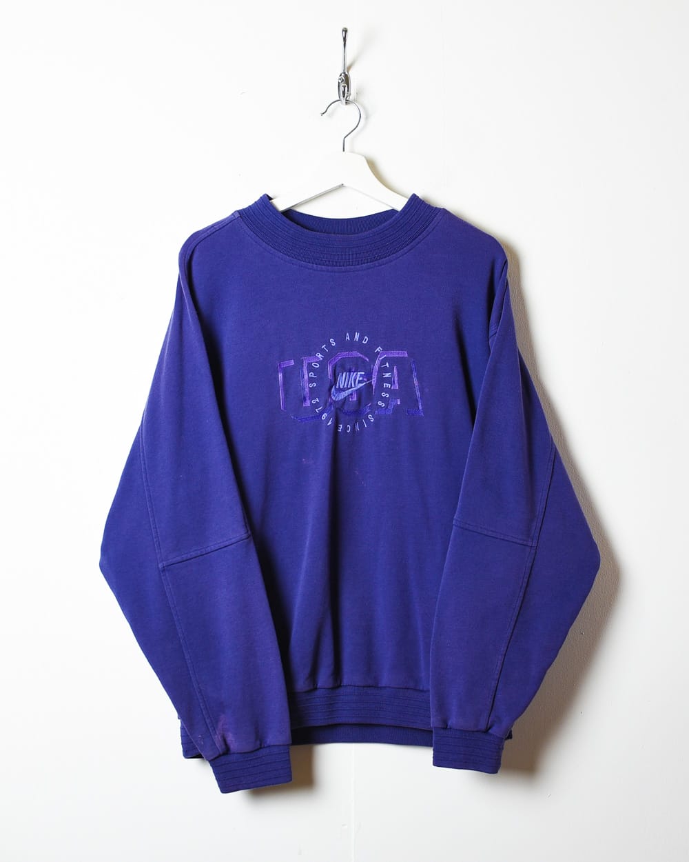 Vintage 90s Purple Nike USA Sweatshirt - Medium Cotton