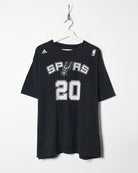 Black Adidas X NBA San Antonio Spurs Ginobli T-Shirt - X-Large