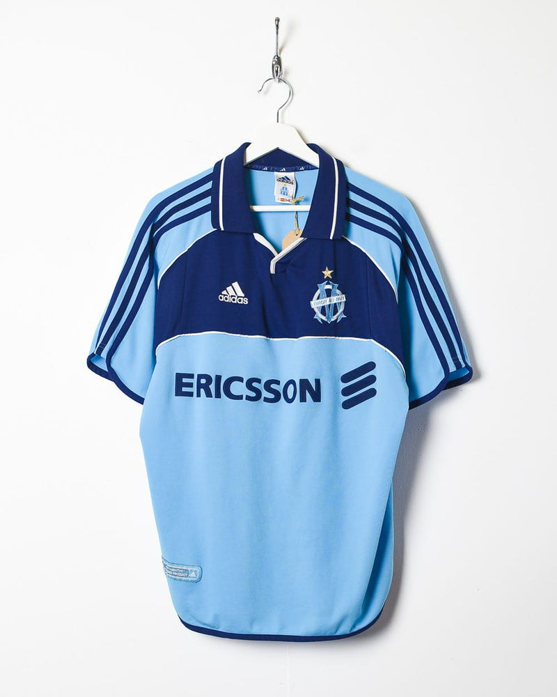 Vintage 90s Baby Adidas Olympique De Marseille Training Polo Shirt - Medium