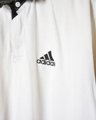 White Adidas Rugby Shirt - Large