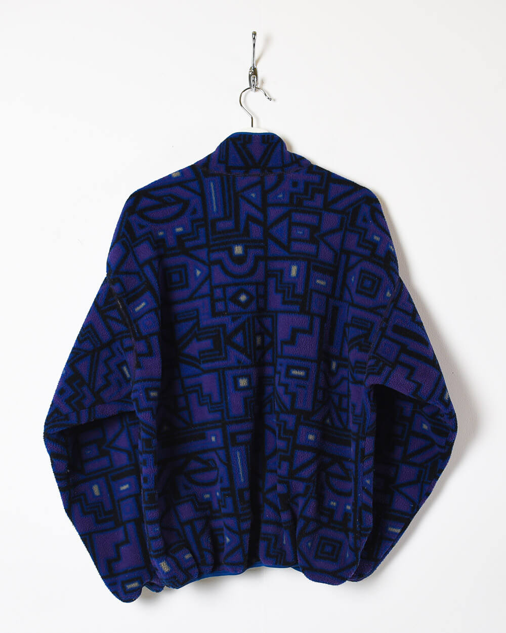 Vintage 90s Polyester Pattern Blue Columbia Women's 1/4 Zip Patterned Fleece  - X-Large – Domno Vintage