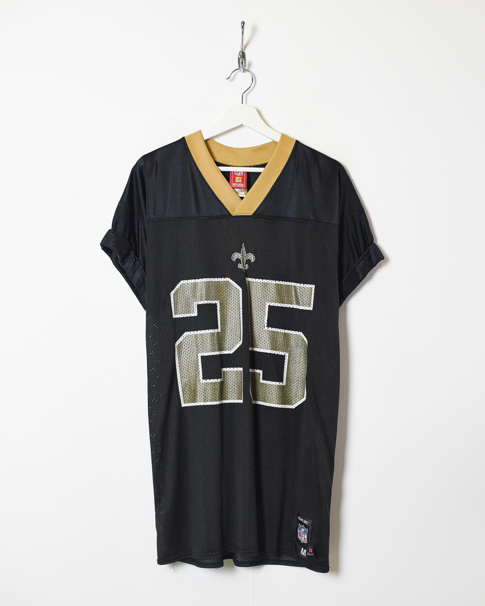 Vintage 00s Nylon Black Reebok X NFL New Orleans Saints 25 Jersey - Medium–  Domno Vintage