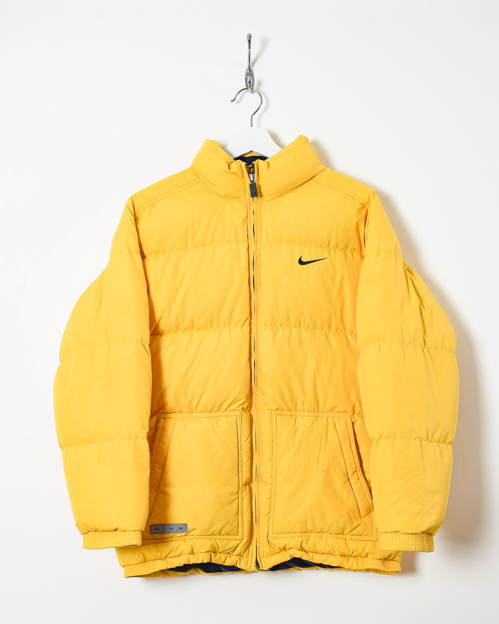 Yellow Nike Puffer Jacket - Small