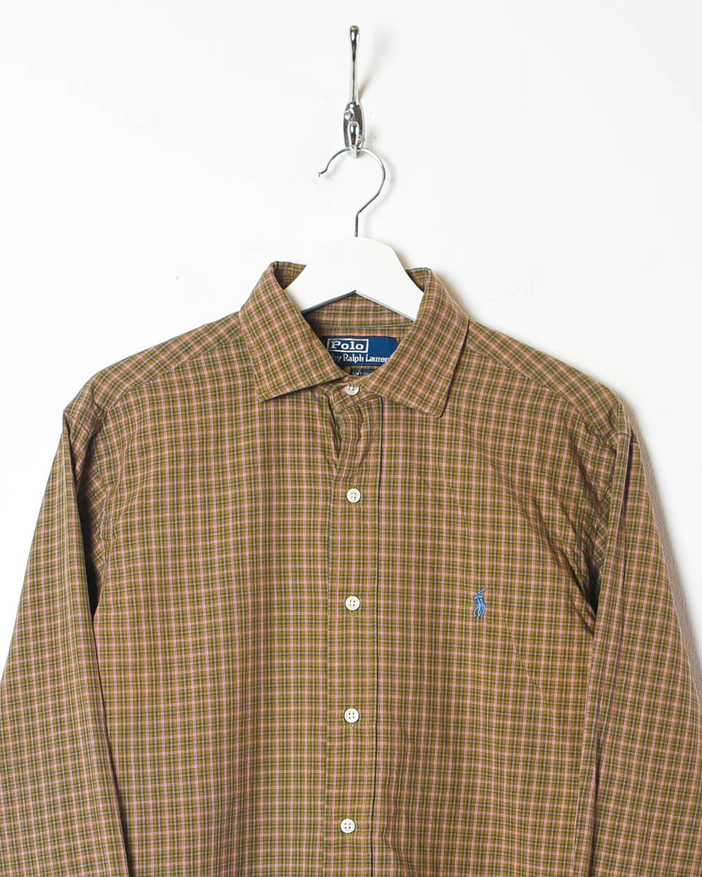 Brown Polo Ralph Lauren Checked Shirt - Medium