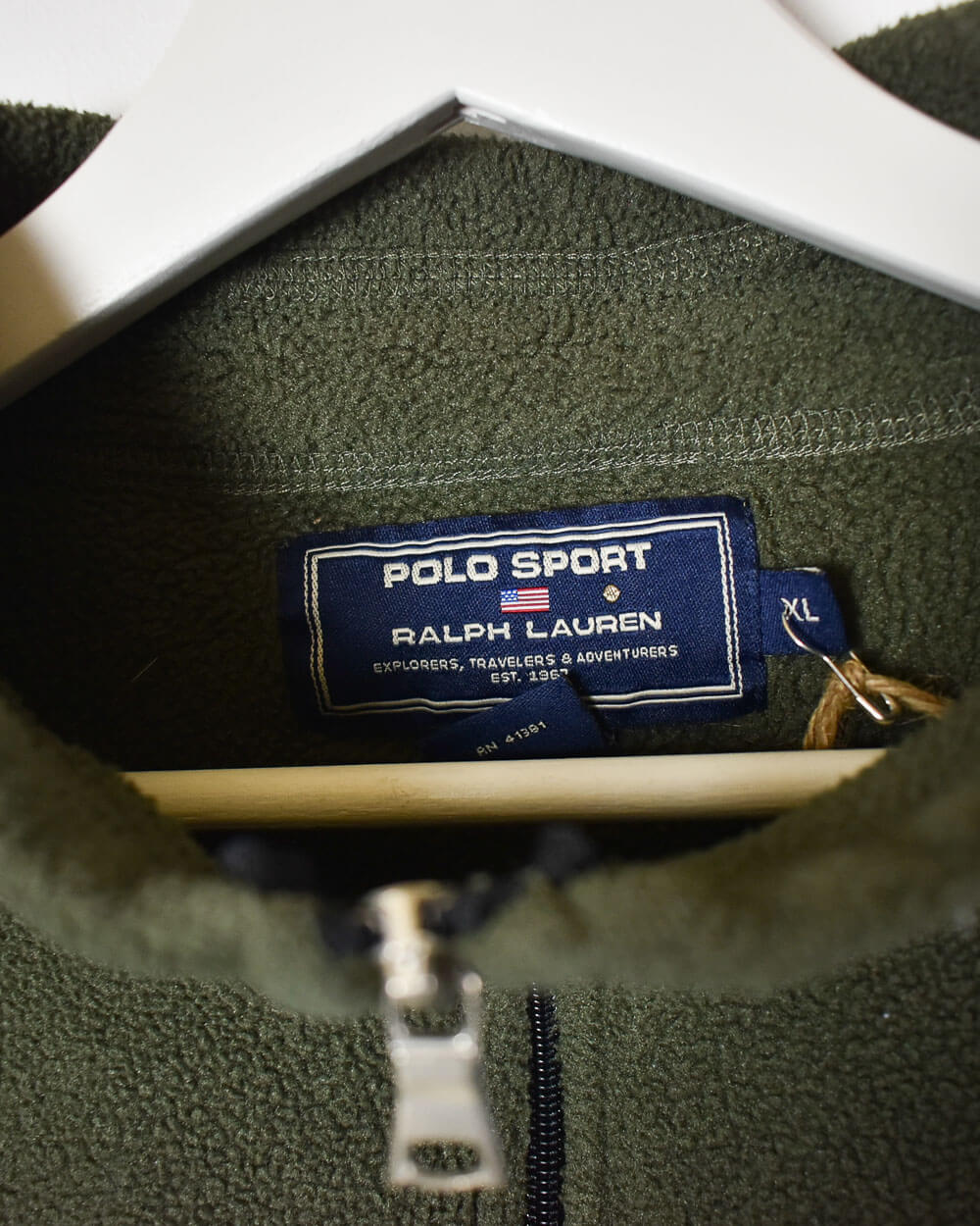 Khaki Ralph Lauren Polo Sport 1/4 Zip Fleece - X-Large