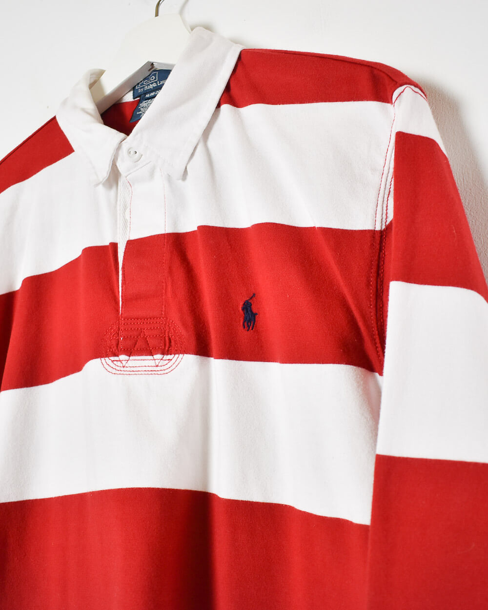 Red Ralph Lauren Women's Rugby Shirt - X-Large