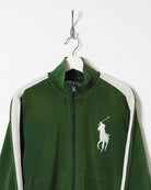 Green Ralph Lauren Zip-Through Sweatshirt - Small