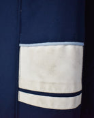 Navy Reebok Classic Padded Hooded Long Coat - XX-Large