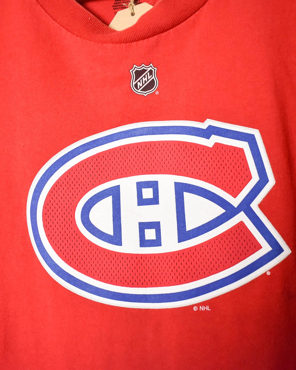 Red Reebok NHL Montreal Canadiens T-Shirt - Large
