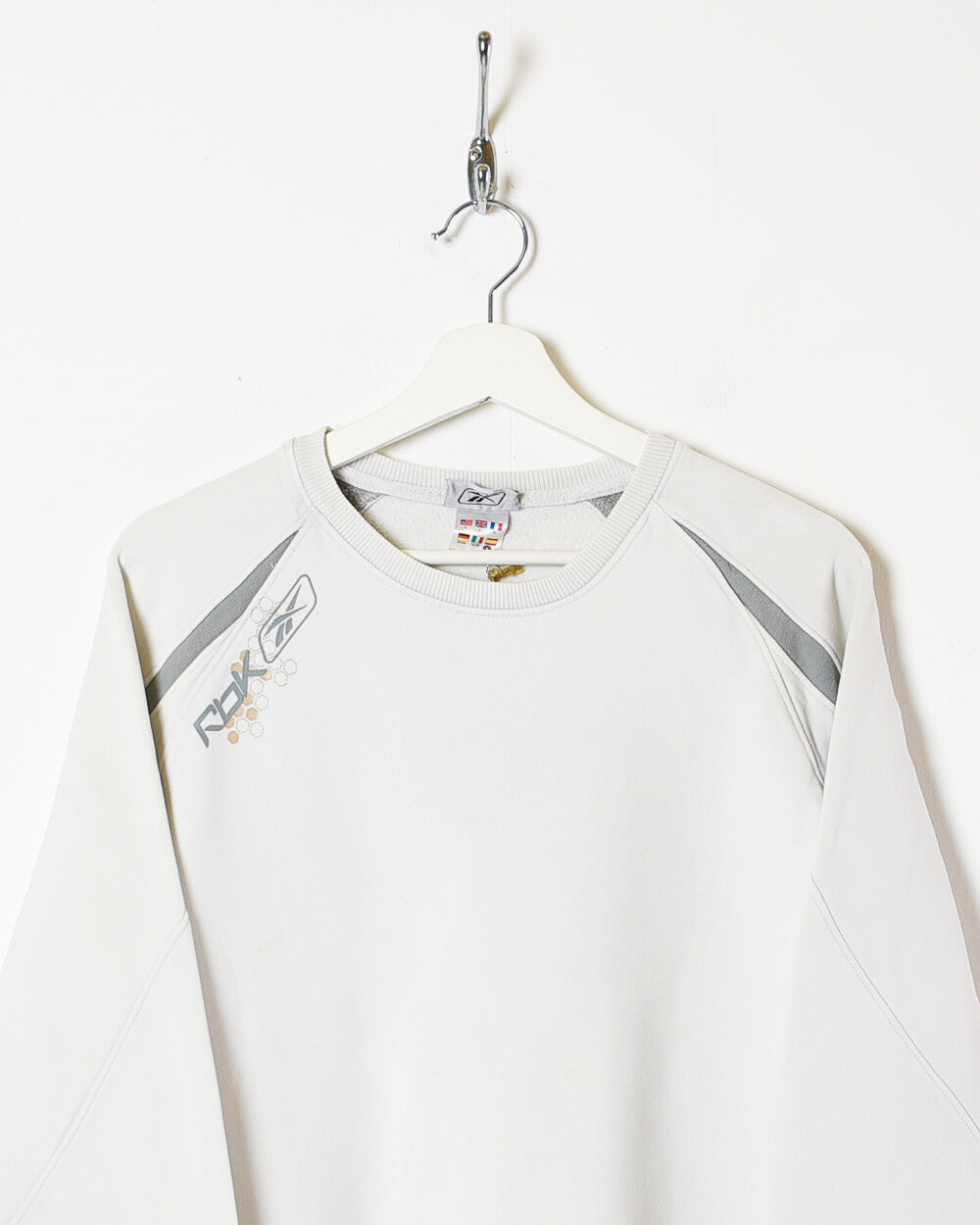 White Reebok Sweatshirt - Large