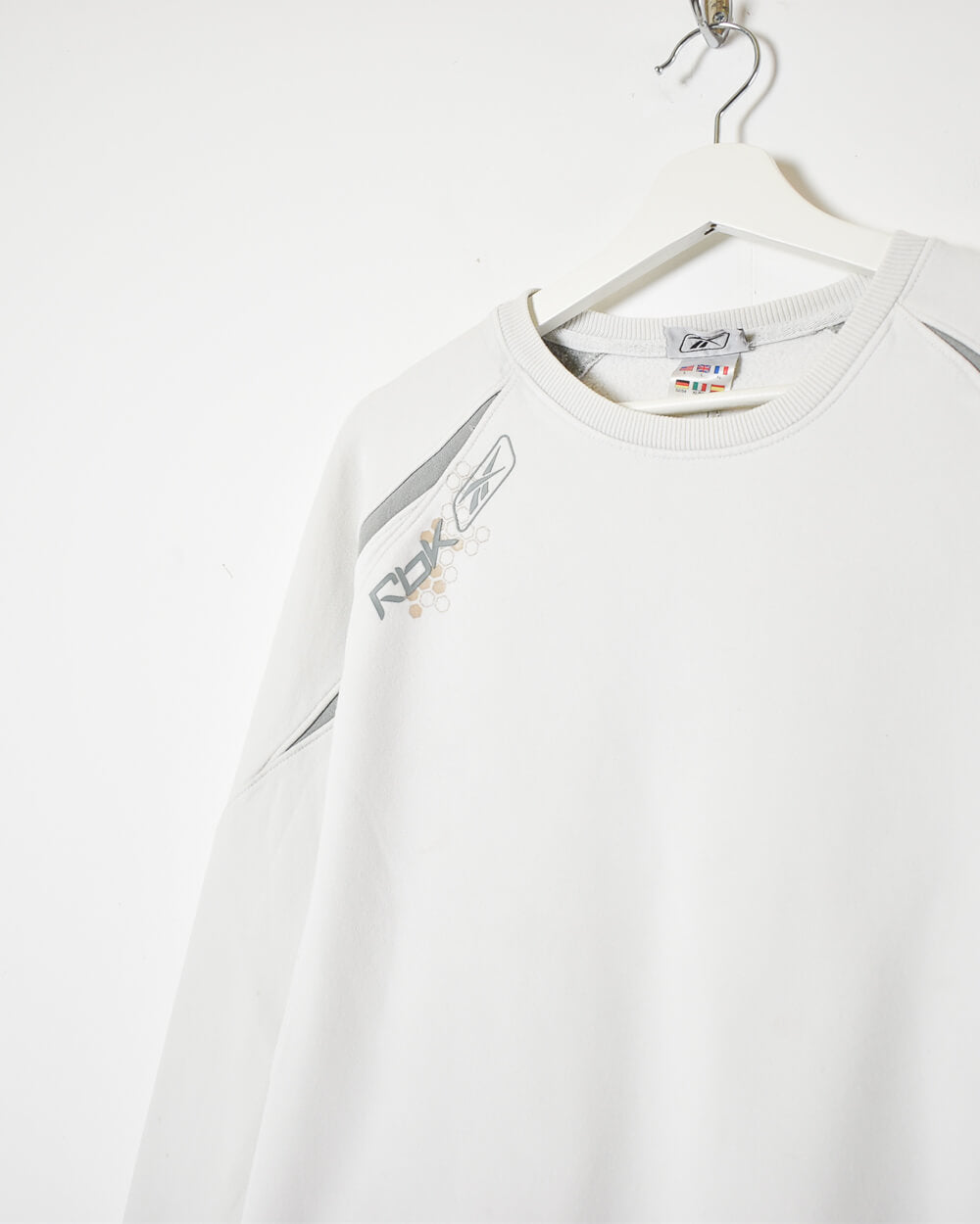 White Reebok Sweatshirt - Large