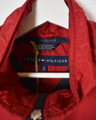 Red Tommy Hilfiger 1/4 Zip Jacket - Large