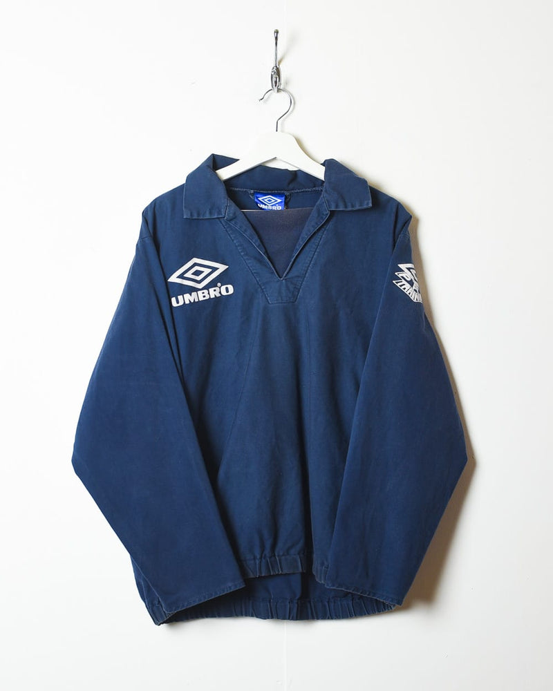 Navy Umbro Pullover Drill Jacket - Large