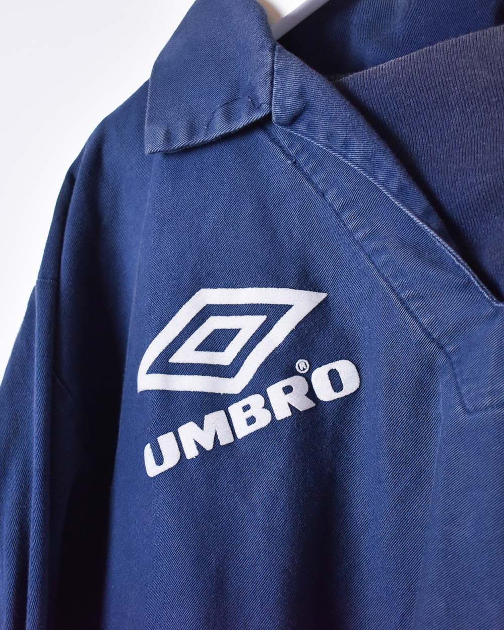 Navy Umbro Pullover Drill Jacket - Large
