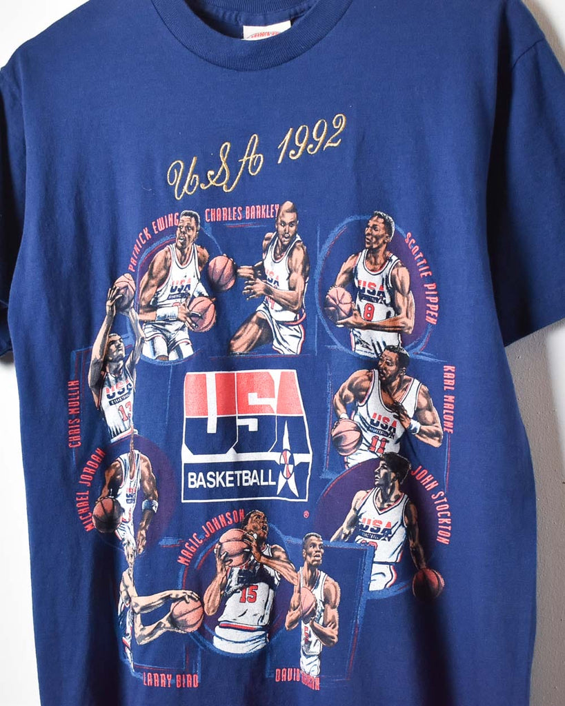 Nutmeg USA Basketball Team 1992 Dream Team Single Stitch T-Shirt - Medium