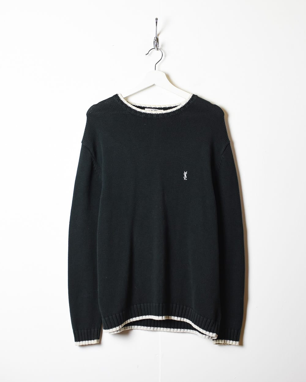 Black Yves Saint Laurent Knitted Sweatshirt - Medium