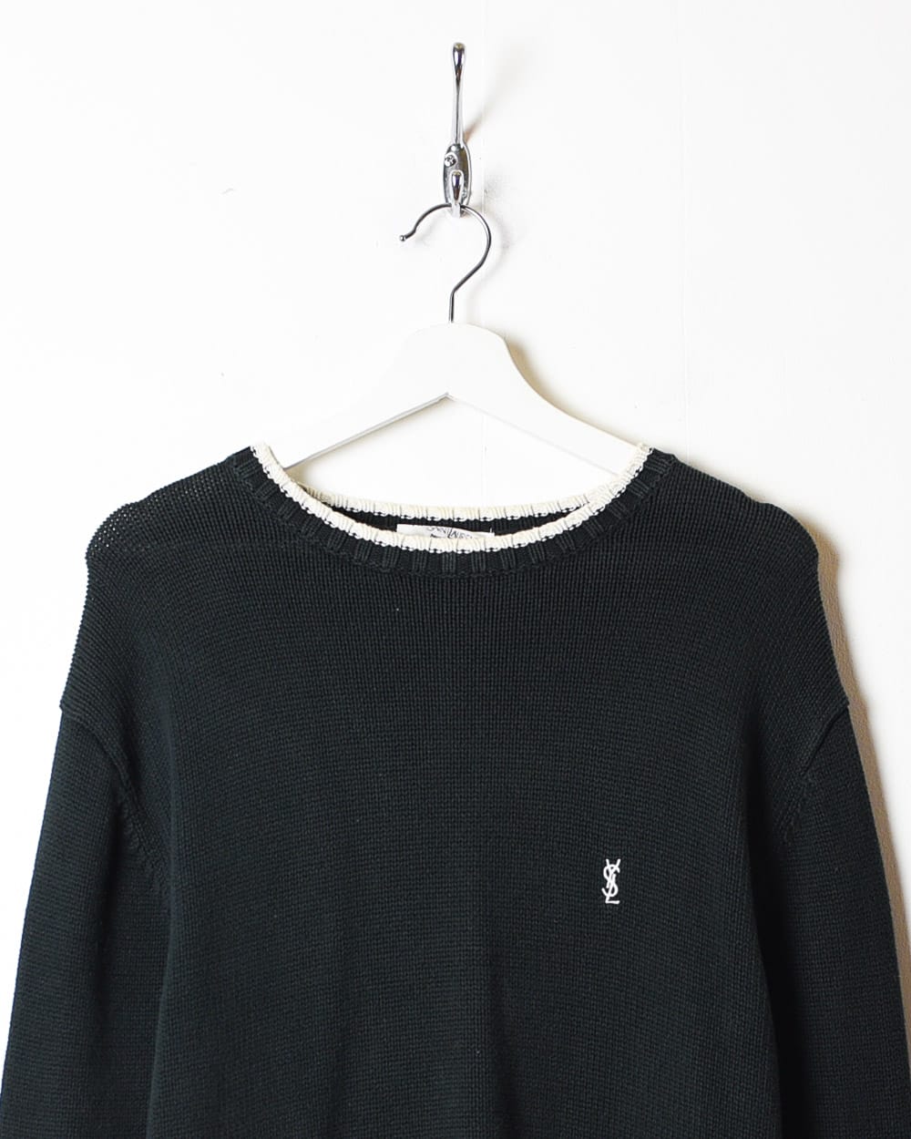Black Yves Saint Laurent Knitted Sweatshirt - Medium