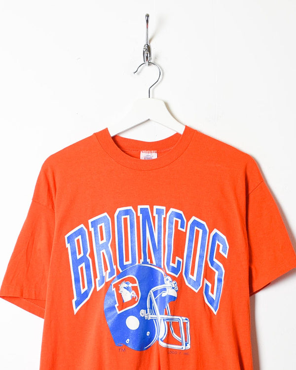Orange Logo 7 Denver Broncos Graphic T-Shirt - Medium
