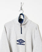 Stone Umbro 1/4 Zip Full Tracksuit - Medium