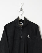 Black Adidas 1/4 Zip Fleece - Large