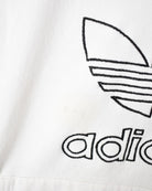 White Adidas Hoodie - Large