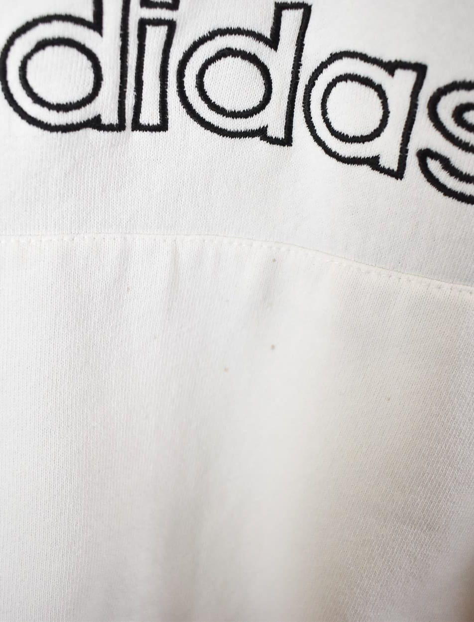 White Adidas Hoodie - Large