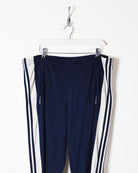 Navy Adidas Tracksuit Bottoms - W38 L34