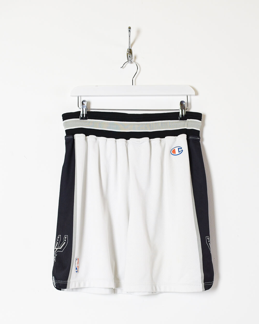 White Champion NBA San Antonino Spurs Shorts - W32