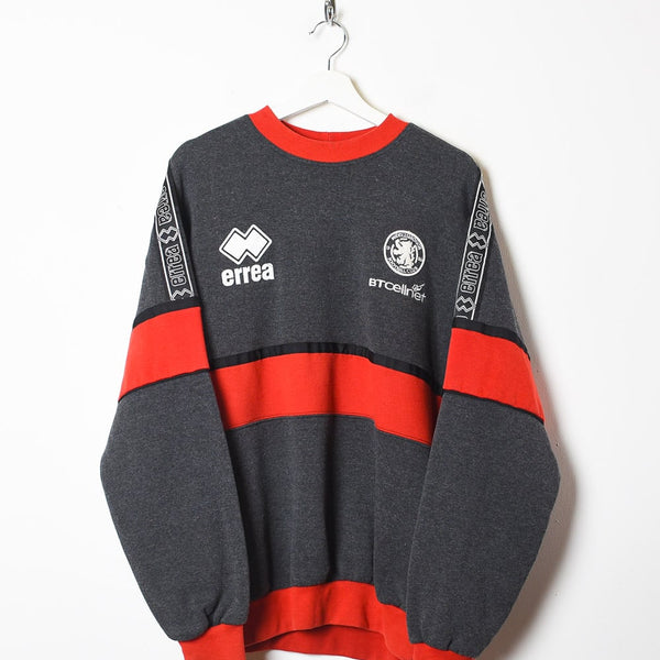 Vintage 90s Grey Errea Middlesbrough FC Warmup Sweatshirt