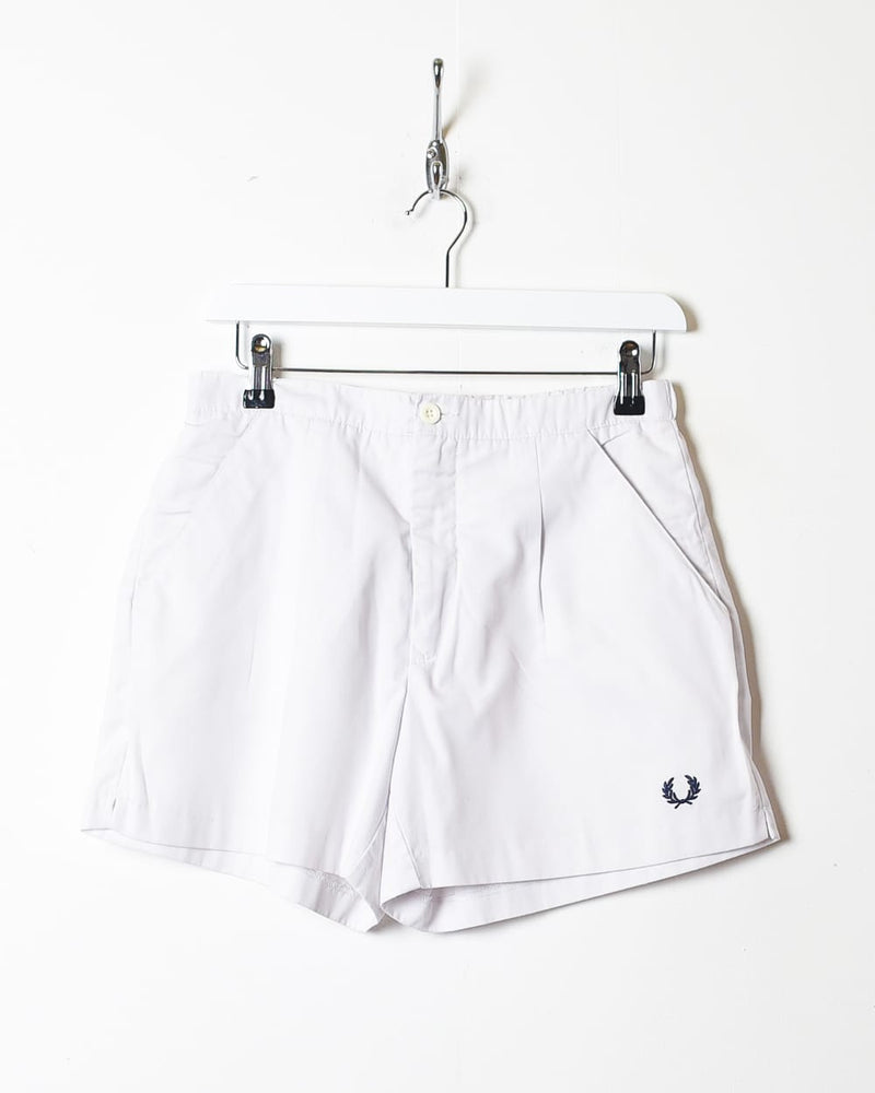 White Fred Perry Tennis Shorts - Medium Women's