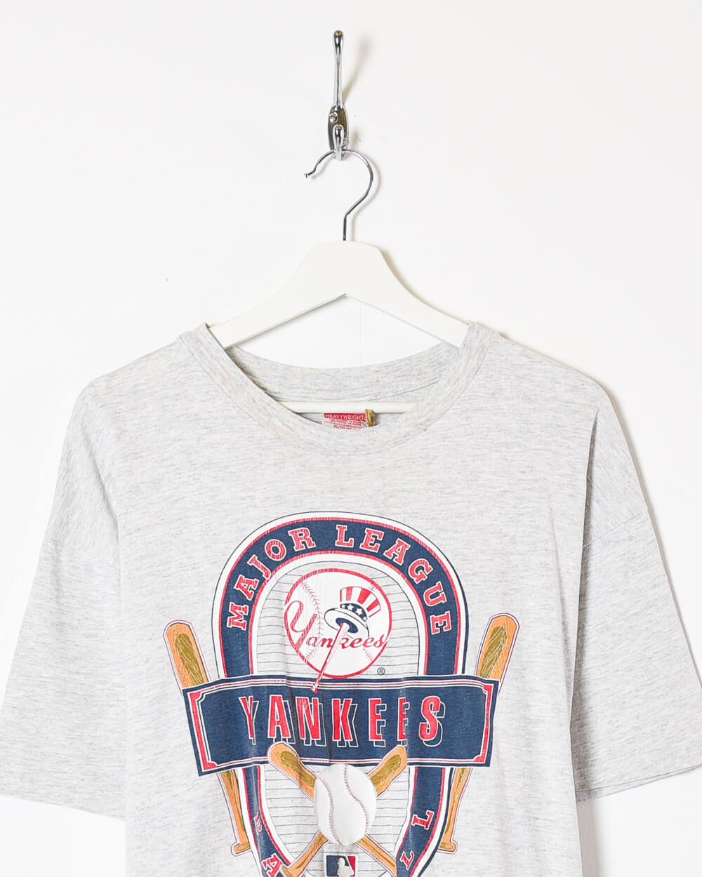 Stone Hanes Heavyweight Major League Baseball Yankees T-Shirt - X-Large