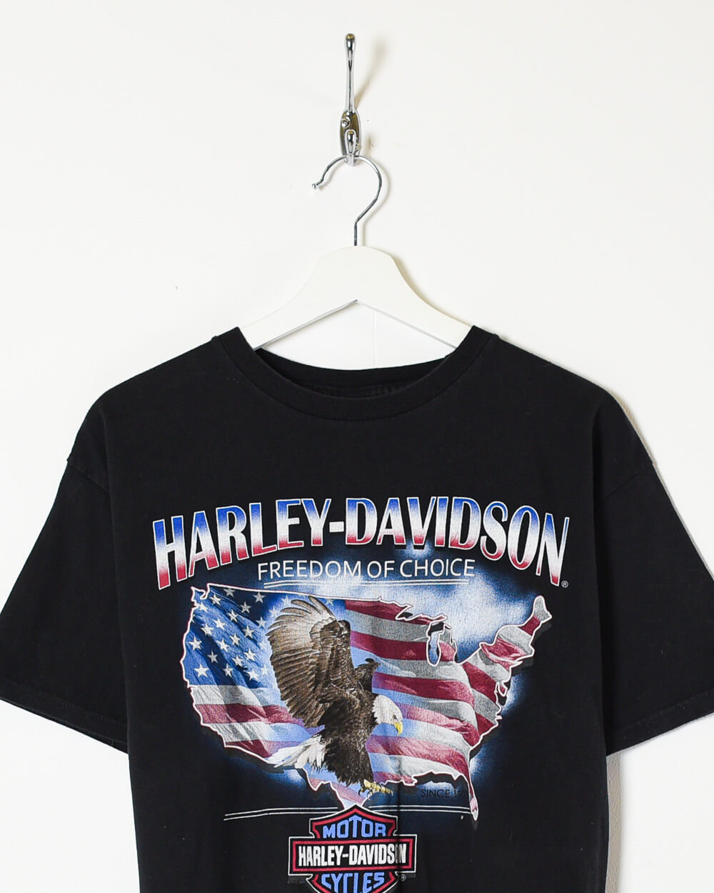 Black Harley Davidson Motorcycles Freedom of Choice T-Shirt - Medium
