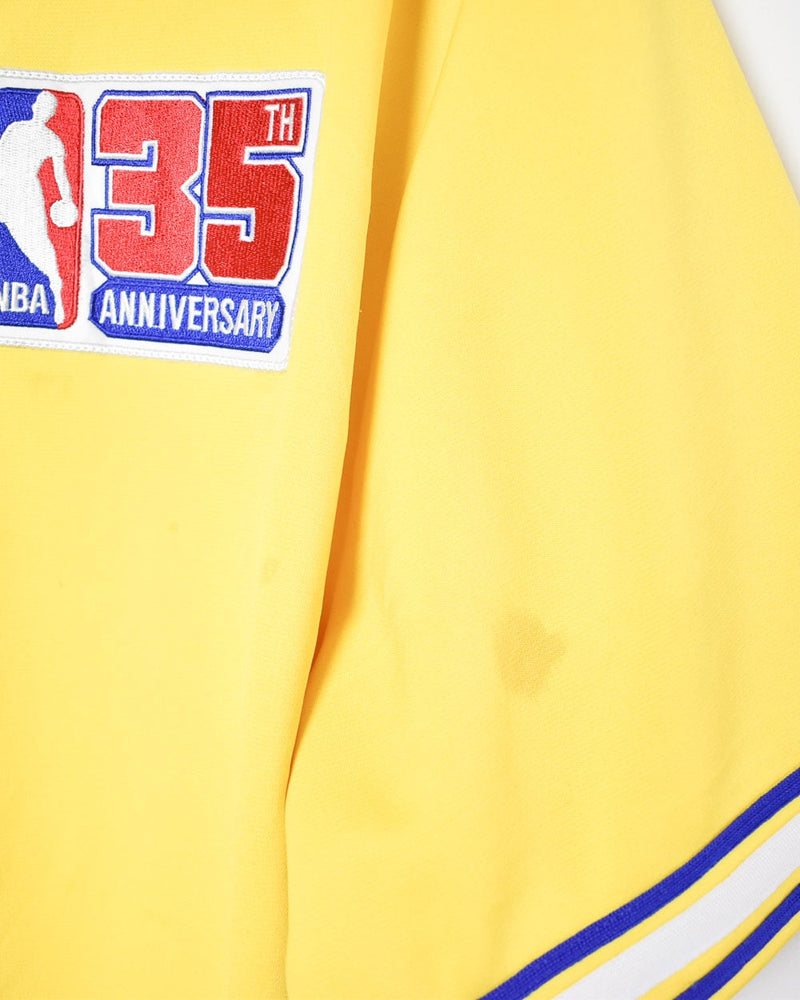 Hardwood Classic LA Lakers Throwback Button Up Warm Up